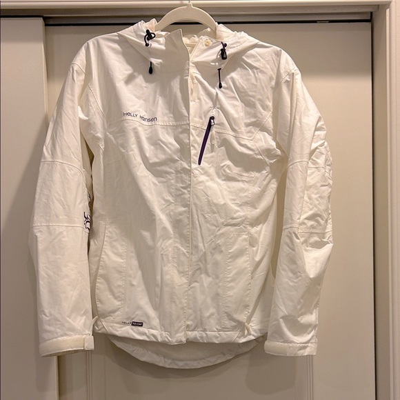 Helly Hansen HellyTech Tofino White Purple Outdoor Jacket - Picture 1 of 6